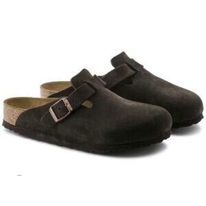 Cliffs by White Mountain Bari Black Suede Suede Comfort Slip On Clog Sz 9.5 NWT